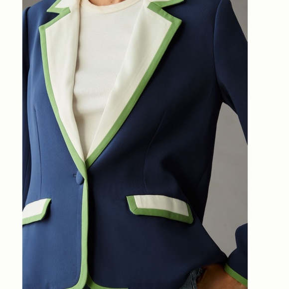 NWT Anthropologie Maeve Colorblock Blazer size S - Picture 8 of 15